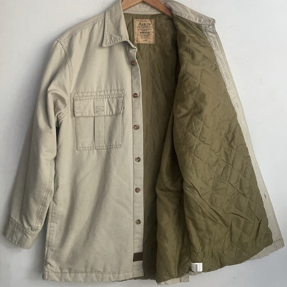 Vintage Arrow Blue Jean Button Down Work Coat Quilted Utility Jacket, Size M - Picture 7 of 11